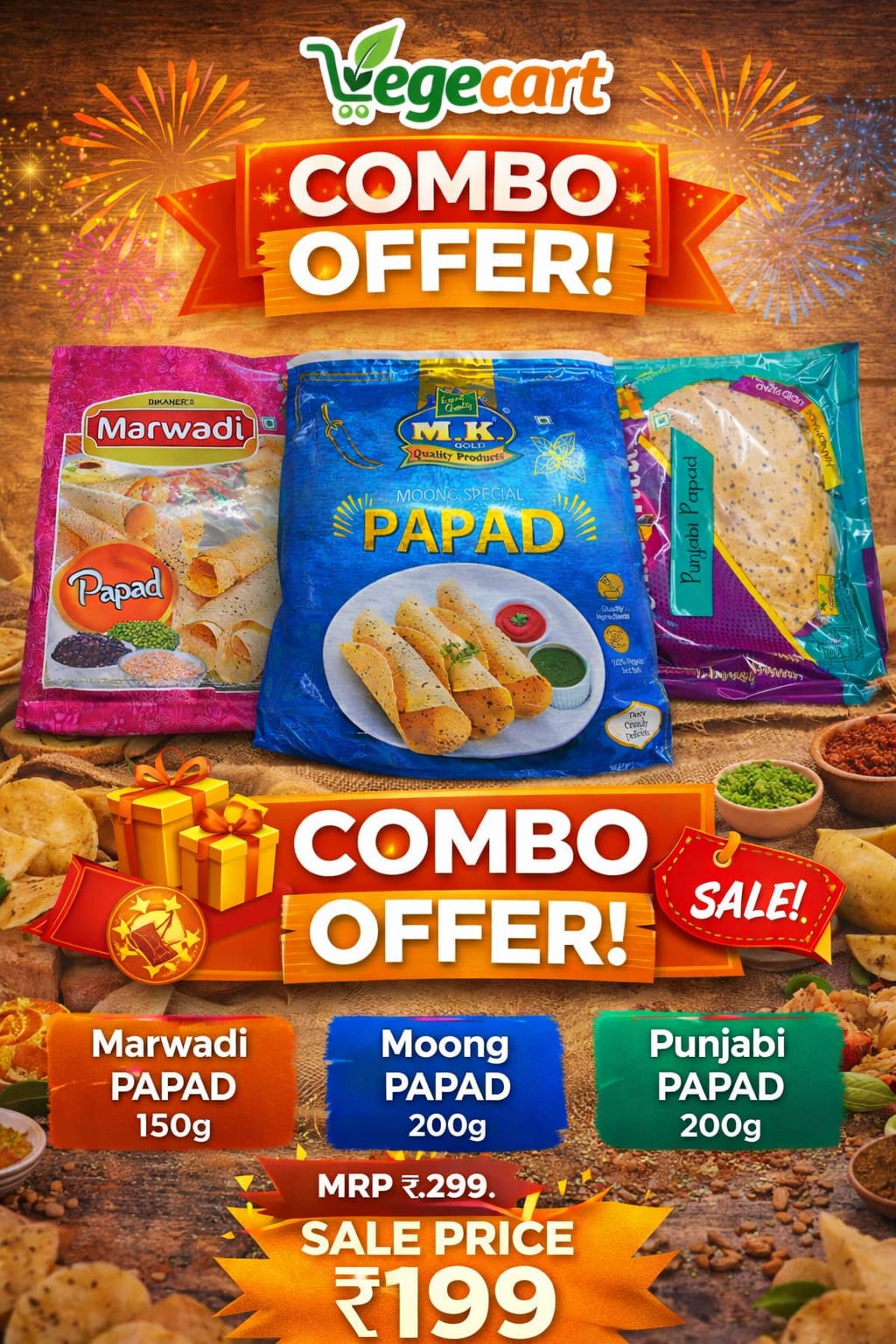 Combo Offer Papad 550g